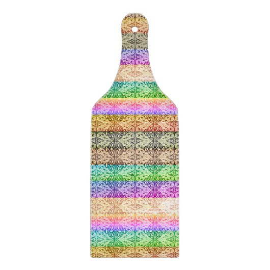 schuifbalken (regenboog) snijplank (Voorkant)