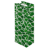 Schuifbalpatroon Wijn Cadeautas (Achterkant Gekanteld)