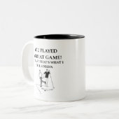 schuifbord tweekleurige koffiemok (Voorkant links)