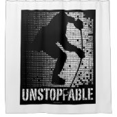 Schuifgordijn, niet stopbaar (Hockey) Douchegordijn (Voorkant)