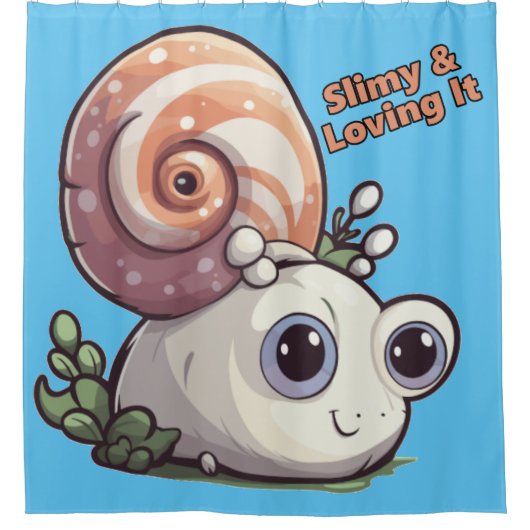 Schuifje en liefhebbend douchegordijn (Voorkant)