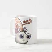 Schuifje en liefhebbend koffiemok (Voorkant links)