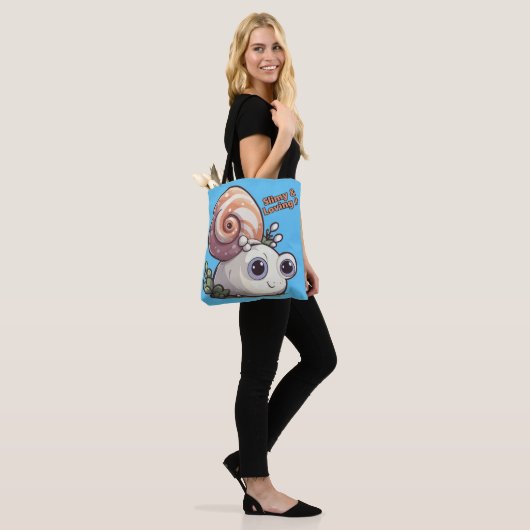 Schuifje en liefhebbend tote bag (Op model)