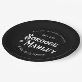 Schuifje en Marley A Kerstcarol Holiday Papieren Bordje (Gekanteld)