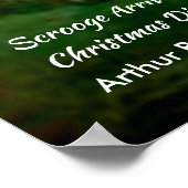 Schuifje van de  illustratie van de kerstcarol poster (Hoek)