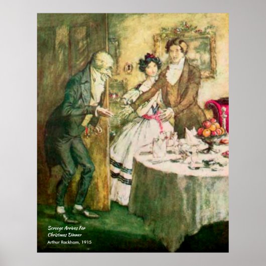 Schuifje van de  illustratie van de kerstcarol poster (Voorkant)