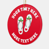 Schuifje voor het strand van Cute Holiday met kers Keramisch Ornament (Links)