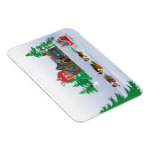 Schuifjes met een stijlvol kersttasje magneet (Rechterzijde)