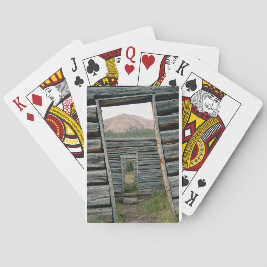 schuifkaarten voor de deur pokerkaarten (Achterkant)