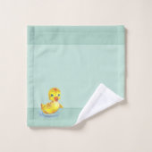 Schuifkussens voor verklikkers op lichtblauw handd bad handdoek (Wasdoekje)