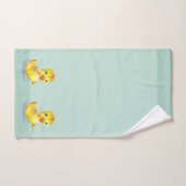 Schuifkussens voor verklikkers op lichtblauw handd bad handdoek (Handdoek)