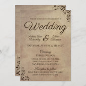 Schuifontwerp voor elegant, bijtend perkamentpapie kaart (Voorkant / Achterkant)