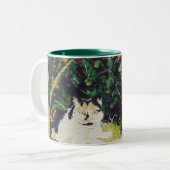 Schuifpannen Tweekleurige Koffiemok (Voorkant links)