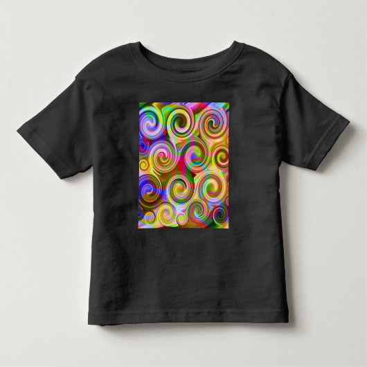 Schuifpasta geometrisch abstract kinder shirts (Voorkant)