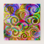Schuifpasta geometrisch abstract legpuzzel (Horizontaal)