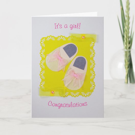 Schuifregelaar Cute baby personaliseren Kaart (Voorkant)