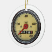 schuifsnelheidsmeter keramisch ornament (Links)