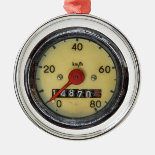 schuifsnelheidsmeter metalen ornament