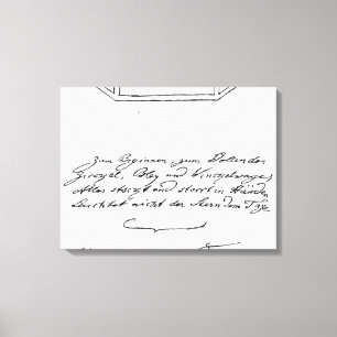 Schuifster over vierkant en kompas en lood canvas afdruk