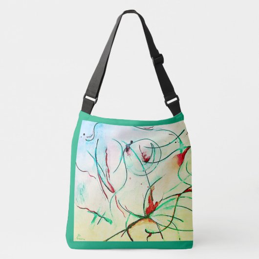 Schuiftekens 1 crossbody tas (Voorkant)