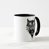 Schuiftijgerhoofd. Mok (Voorkant rechts)