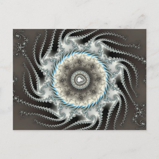 Schuifvis - Fractal Briefkaart (Voorkant)