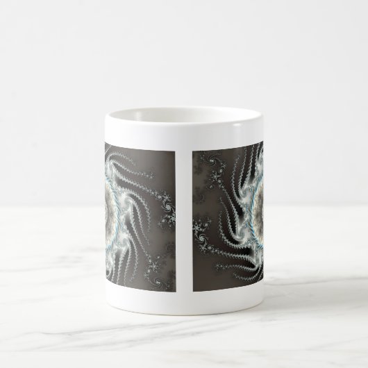 Schuifvis - Fractal Koffiemok (Center)