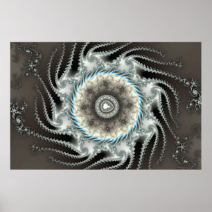 Schuifvis - Fractal Poster