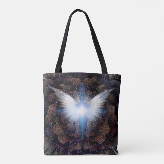Schuifvleugels en aura tote bag (Achterkant)