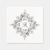 schuifwerk Monogram servetten (Voorkant)