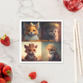 Schuil twee vrienden van wilde dieren servet (Insitu)