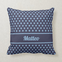 Schuilblauw engel patroon gepersonaliseerde naam