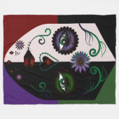 Schuildekens - Vrouw Fantastische tekens Fleece Deken (Voorkant (Horizontaal))