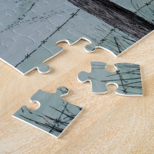 Schuildpadden in de vlucht - Puzzle met Gift Box Legpuzzel (Zijkant)