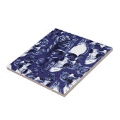 Schuilen van de zeemijl en roze rozen tegeltje (Zijkant)