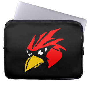 Schuilflesje met trektang van de vogel, hand sanit laptop sleeve