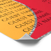 Schuilkaar met barstjes en bat Mitzvah Silvery Wav Poster (Hoek)