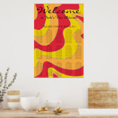 Schuilkaar met barstjes en bat Mitzvah Silvery Wav Poster (Keuken)