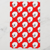 Schuilpatroon op rode achtergrond briefpapier (Voorkant)