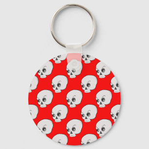 Schuilpatroon op rode achtergrond sleutelhanger