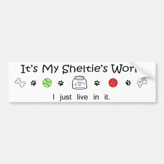 schuilplaats bumpersticker (Voorkant)