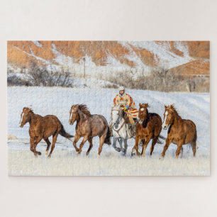 Schuilplaats Paardenranch, Paardenknecht en Paarde Legpuzzel