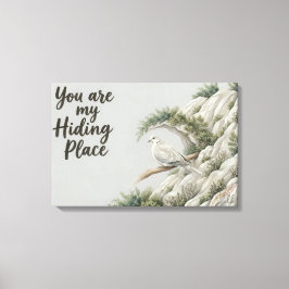 Schuilplaats - Psalm 32:7 Canvas Afdruk