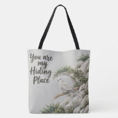 Schuilplaats - Psalm 32:7 Tote Bag (Achterkant)