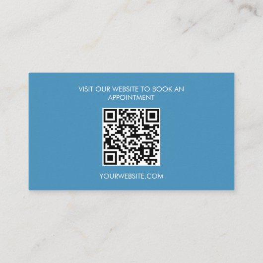 Schuim Aangepaste Logo QR-code reinigen Visitekaartje (Achterkant)