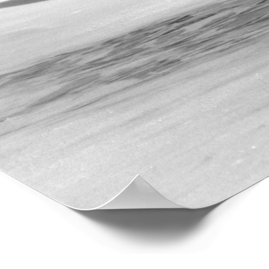 Schuim in oceaanschuim poster (Hoek)