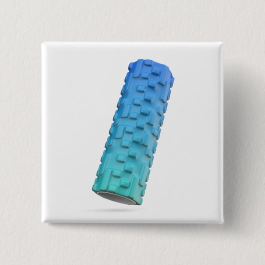 Schuim massage roller vierkante button 5,1 cm (Voorkant)