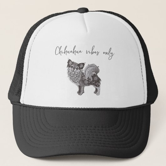 Schuim Trucker Hoed Chihuahua Vibes Pet (Voorkant)