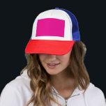 Schuim Trucker Hoed | Krachtige Retro | Aangepast Pet<br><div class="desc">Val op met een krachtige schuim trucker hoed — retro stijl, aanpasbare voorkant en perfect cadeau voor elke gelegenheid. Breng persoonlijkheid in je look met deze schuim trucker hoed, ontworpen in krachtige retro kleuren met een aanpasbaar voorpaneel. Met een rode rand, blauwe mesh en levendig roze accent, is het de...</div>