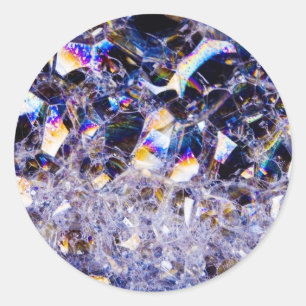 schuimballonnen ronde sticker
